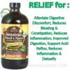 Jamaican Wood & Neem Living Bitter 16oz 3 relief for digestion, discomfort and general wellness. bottle of health supplement