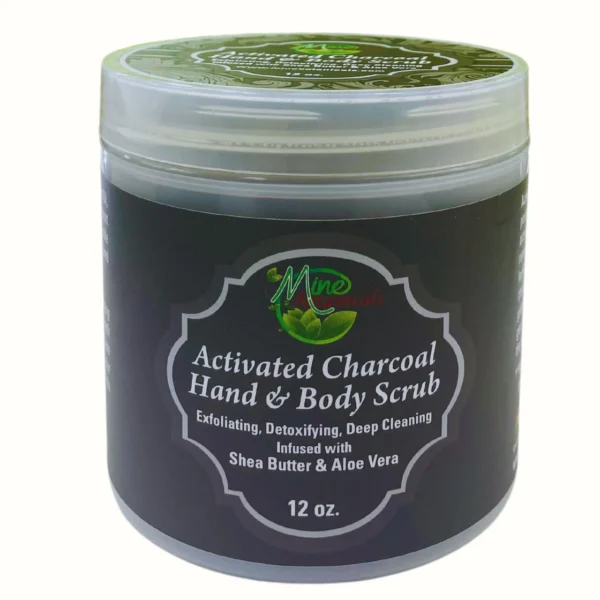 Activated Charcoal Body Scrub Infused With Shea Butter & Aloe Vera