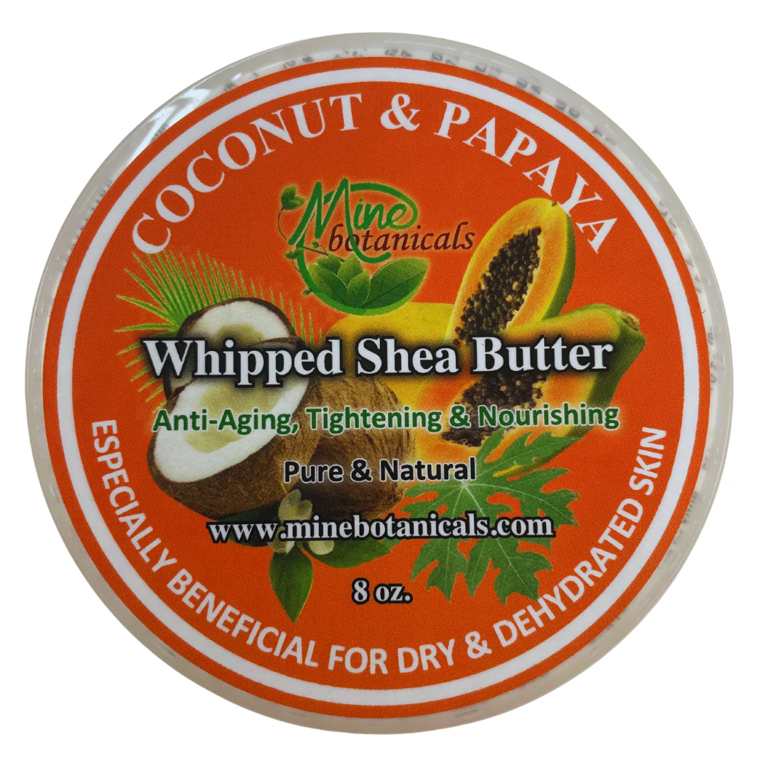 Mine Botanicals Coconut & Papaya Whipped Shea Butter 8oz. - Image 5
