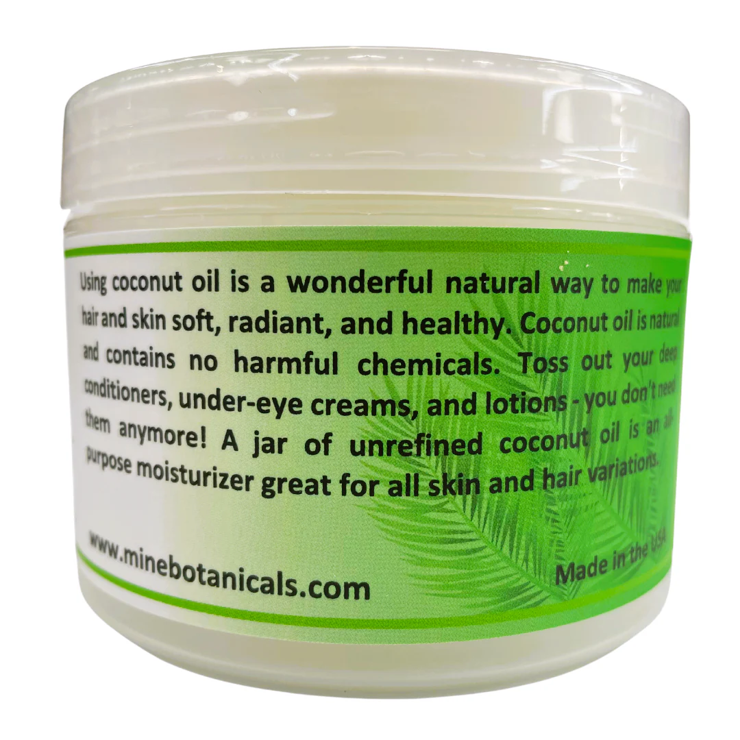 Mine Botanicals Raw & Organic COCONUT OIL - Image 2