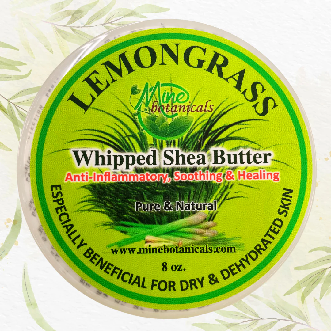 Mine Botanicals Lemongrass Whipped Shea Butter 8oz. - Image 4