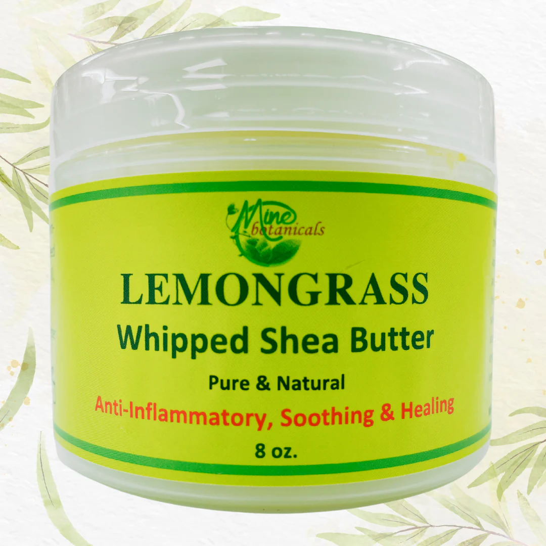 Mine Botanicals Lemongrass Whipped Shea Butter 8oz.