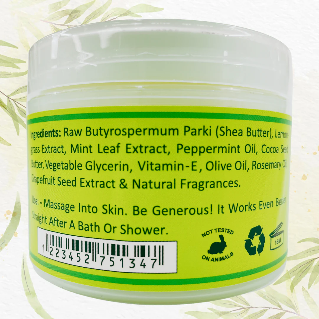 Mine Botanicals Lemongrass Whipped Shea Butter 8oz. - Image 3