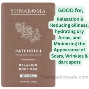 Sunaroma PATCHOULI Oil Soap, Body Bar - Relaxing 8oz
