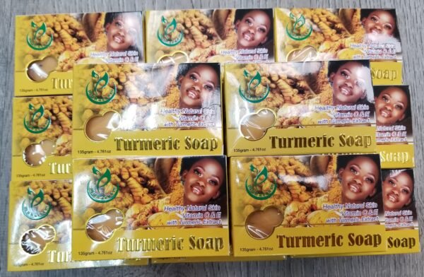 Muharram Turmeric Bar Soap with Vitamin C & E Nourishes & Protect 4.76oz WHOLESALE - Image 2