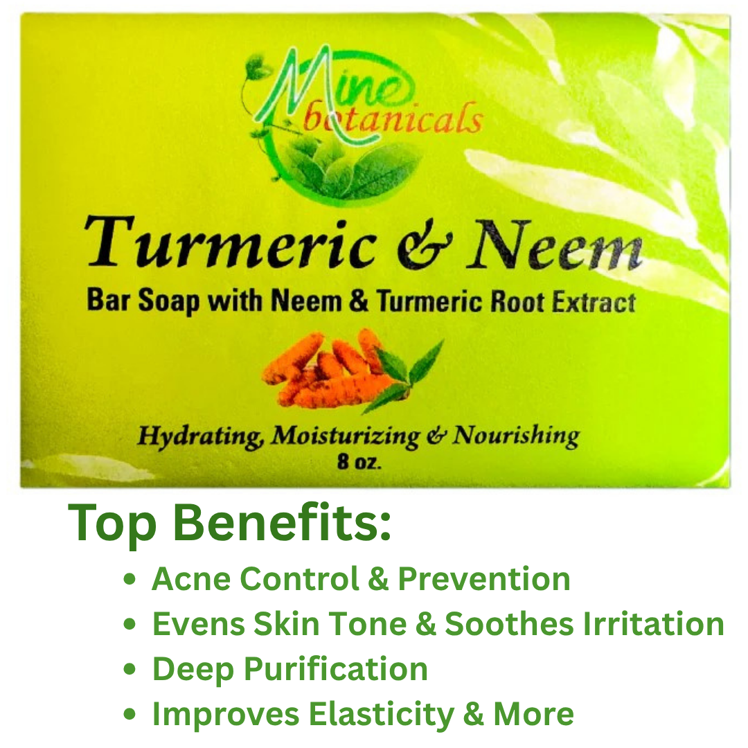 Turmeric & Neem Bar Soap by Mine Botanicals 8oz 1 Turmeric & Neem Bar Soap by Mine Botanicals 8oz