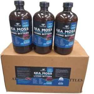 bundles of three bottles of mandingo sea moss bladderwrack living bitter, health supplement wholesale