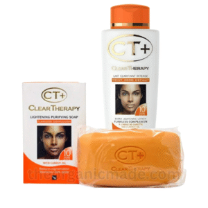CT+ Clear Therapy Extra Lightening Carrot Lotion 500ml With Carrot Oil & Soap 175g (Pack of 2)