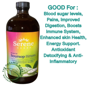 Serene Herbs Exotic Soursop Bitters 16oz -Acetogenins Antioxidant & Anti-Infla