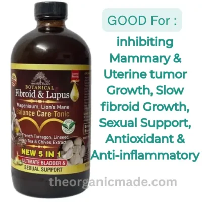 Herbal tonic for health support. fibroid and Lupus supplements benefits listed