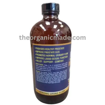 Prostate Gland Health Formula 100% Organic Tonic 16 oz (Pack of 3) 8 Prostate bitters back Prostate Gland Health Formula 100% Organic Tonic 16 oz (Pack of 3)
