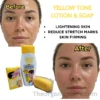 Yellow Tone Beauty Cream Lotion 400ml with Soap 200g - Pack of 2 3 yellow tone LOTION and Soap Yellow Tone Beauty Cream Lotion 400ml with Soap 200g - Pack of 2