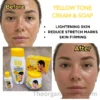 Yellow Tone Body Lotion 400mL, Soap 200g with Oil 60ml and Cream Jar 450ml - (Pack of 4) 2 yellow tone SET OF 4 Yellow Tone Body Lotion 400mL, Soap 200g with Oil 60ml and Cream Jar 450ml - (Pack of 4)