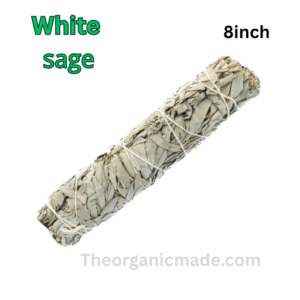 California White Sage Smudge Sticks/Wands 8 inch" House Cleansing Negativity Removal