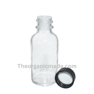 1 oz. Clear Boston Round with Black Cap (20/400) 12 1 oz. Clear Boston Round with Black Cap (20/400) - Image 4
