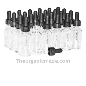 1 oz. Clear Boston Round with Black Graduated Glass Dropper (20/410)