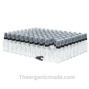 1 oz. Clear Boston Round with Black Fine Mist Sprayer - Smooth (20/400)- Dozen 12pieces - Image 8