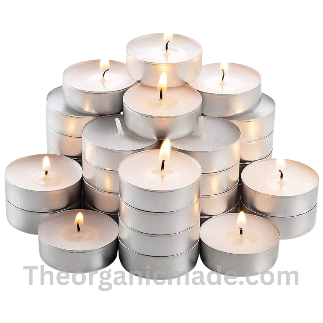 Candle Tealight - Unscented Smokeless Burning Time 5 Hour Guaranty ( Pack of 10) 1 Candle Tealight - Unscented Smokeless Burning Time 5 Hour Guaranty ( Pack of 10)