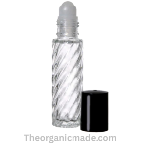 Alternative view of 1/3 oz 10 ml Clear Fenci Glass Roll-on Bottle with Black Cap with Plastic Ball- (1 Box -864pcs)