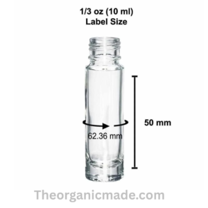 1/3 oz 10 ml Clear Fenci Glass Roll-on Bottle with Black Cap with Plastic Ball- (1 Box -864pcs) - Image 8