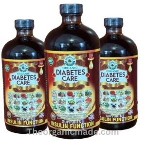 Organic Diabetes Care Bitters 16oz. Natural Blood Sugar Support & Detox Tonic pack of 3, bundles bottles