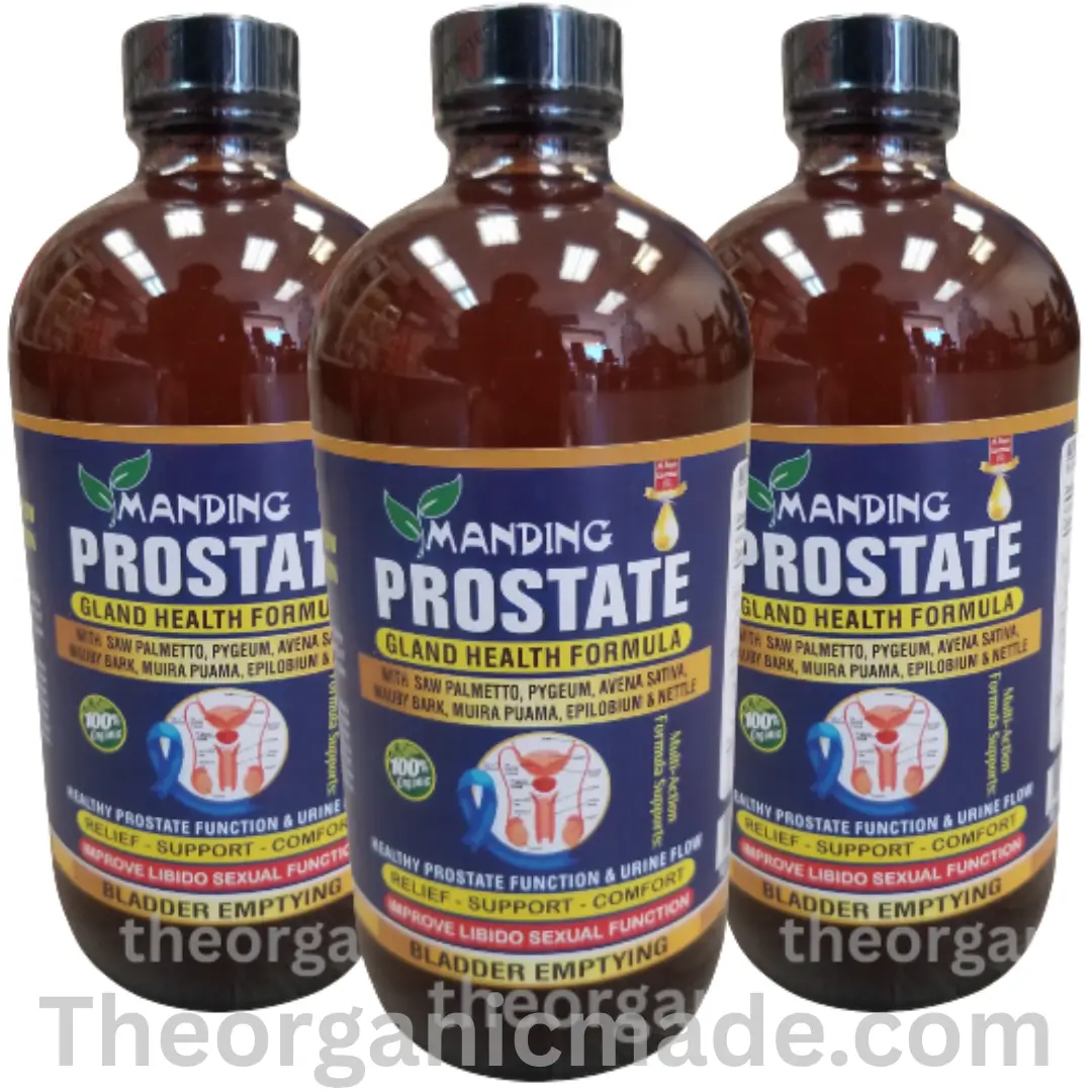 Prostate Gland Health Formula 100% Organic Tonic 16 oz (Pack of 3) 1 three bottles of prostate supplement, bundles bitters, wholesale