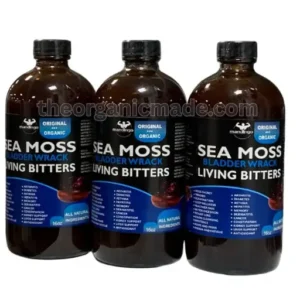 bundles of three bottles of mandingo sea moss bladderwrack living bitter, health supplement wholesale