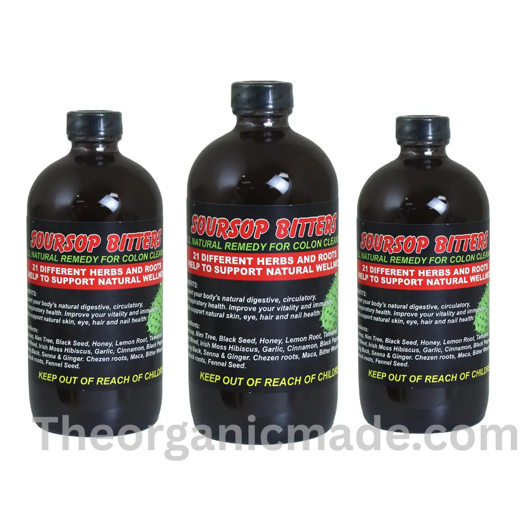 Soursop Bitters 16 oz - Boost Immune System, Manage weight loss (Pack of 3) 1 wholesale soursop bitters, pack of three bottles of supplements