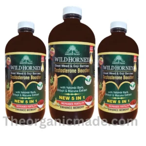 three bottles of libido testosterone booster bitter, wild Horney supplements benefits listed