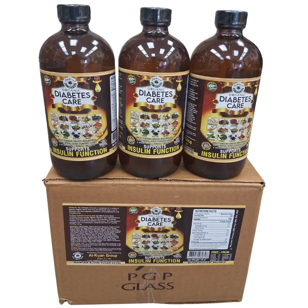 Diabetes Care Bitters 16oz BY AL-RiYAN - Wholesale 1 Organic Diabetes Care Bitters Formulated with wild-crafted herbs to help manage sugar cravings, support healthy pancreatic and insulin function