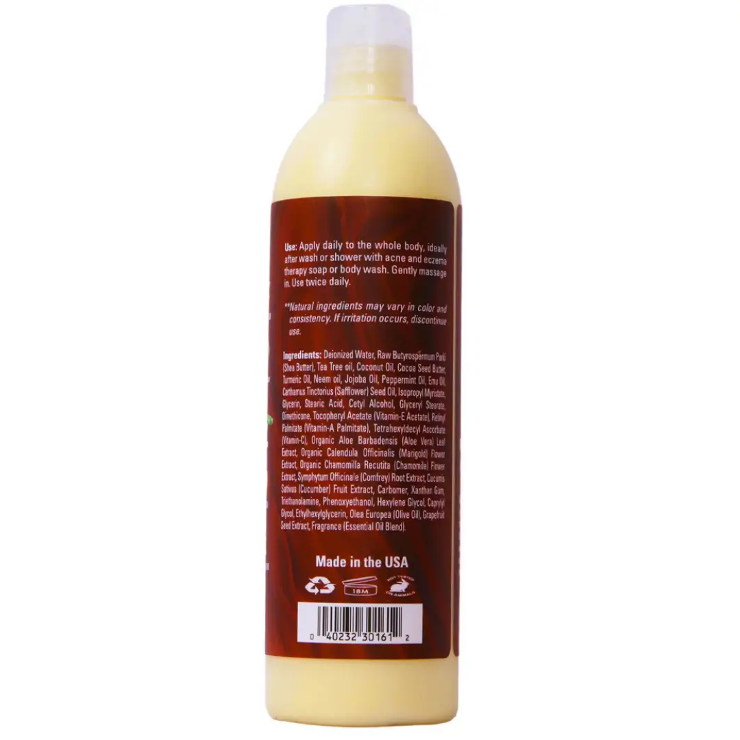 ACNE & ECZEMA THERAPY Body Lotion With Aloe Vera By Mine Botanicals - 13 Oz 2 ACNE & ECZEMA THERAPY Body Lotion With Aloe Vera By Mine Botanicals - 13 Oz - Image 2