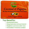 Coconut & Papaya Bar Soap by Mine Botanicals 8oz