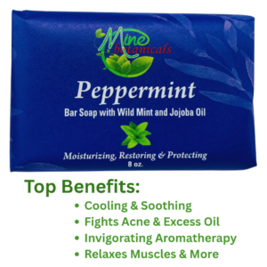 Peppermint Bar Soap by Mine Botanicals 8oz