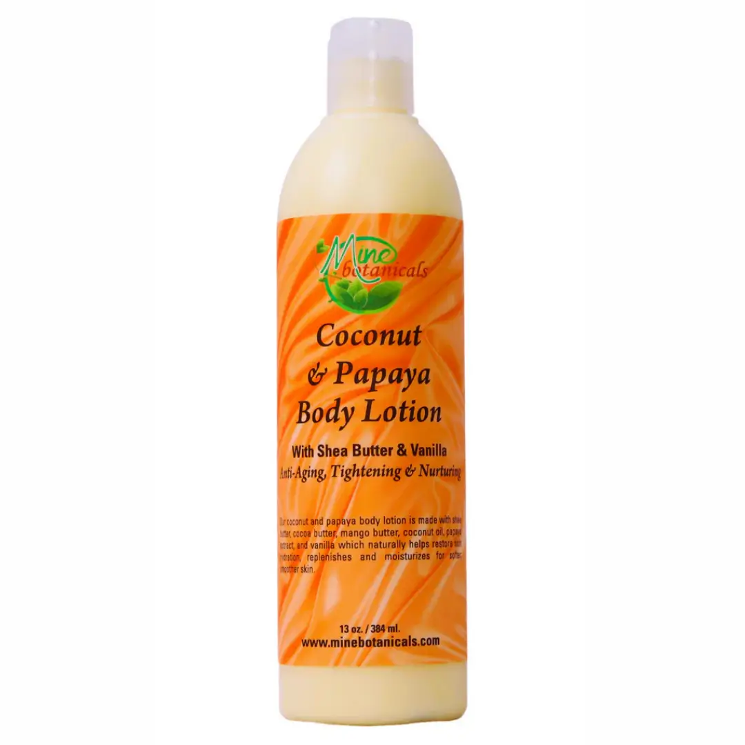 Coconut & Papaya Body Lotion With Shea Butter By Mine Botanicals - 13 Oz 1 Coconut & Papaya Body Lotion With Shea Butter By Mine Botanicals - 13 Oz