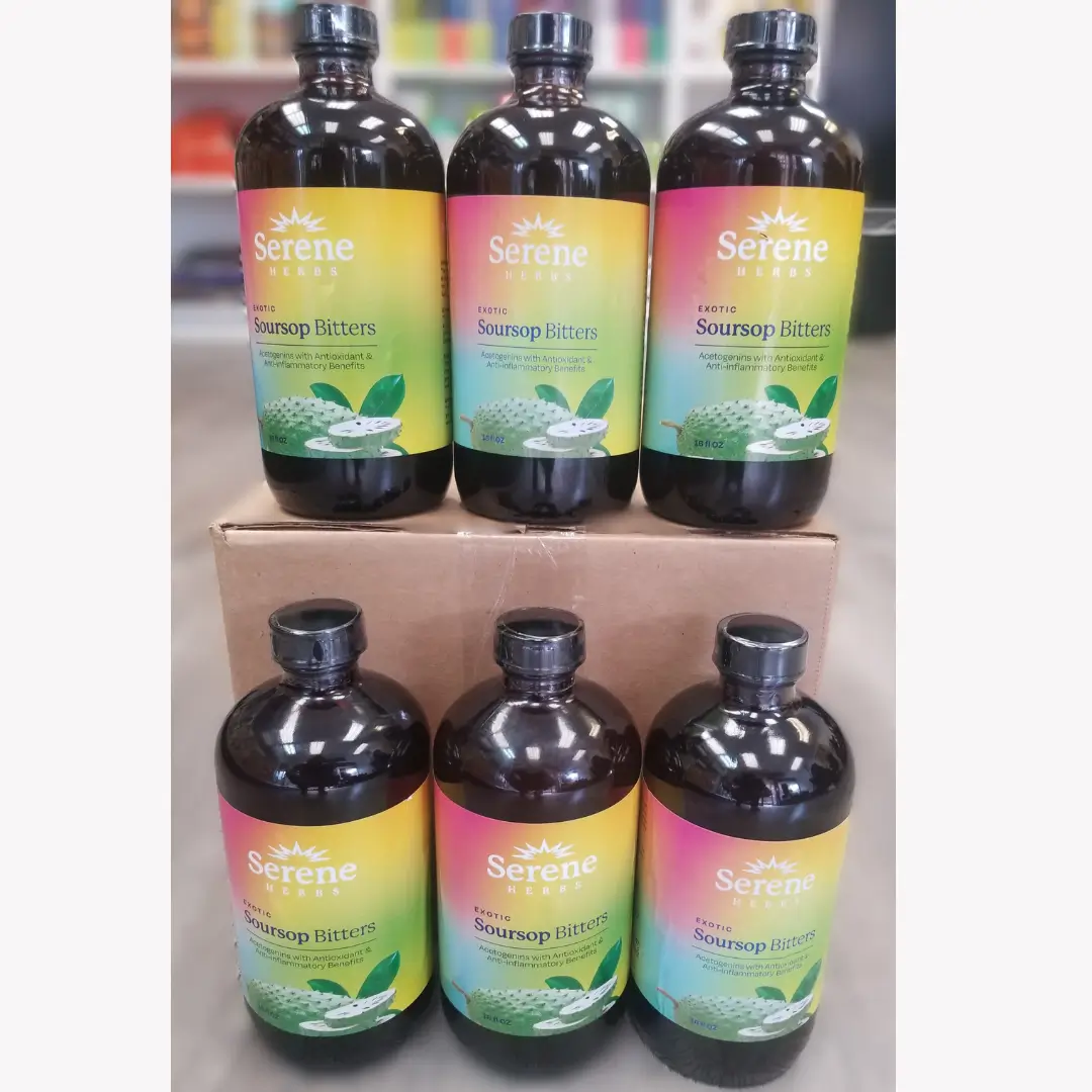 Serene Herbs Exotic Soursop Bitters 16oz - (Pack OF 6). 1 Serene Herbs Exotic Soursop Bitters 16oz - (Pack OF 6).