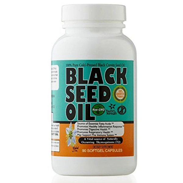 Black Seed Oil 90 Softgels Capsules 1000 mg - EXP 2028 3 Sweet Sunnah 100% Pure Cold-Pressed Black Seed Oil (90 Softgels Capsules, 1000mg)