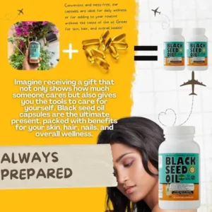Black Seed Oil 90 Softgels Capsules 1000 mg - EXP 2028 13 Black Seed Oil 90 Softgels Capsules 1000 mg - EXP 2028 - Image 6