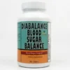 Sweet Sunnah Diabalance Blood Sugar Balance Supplement (90 Tablets) - EXP 2028 16 A professional product photograph of a white plastic bottle of Sweet Sunnah DiaBalance Blood Sugar Balance dietary supplement against a clean white background. The front label features a teal and orange design displaying the product name prominently in bold black lettering, stating it contains 90 tablets formulated for blood sugar support.