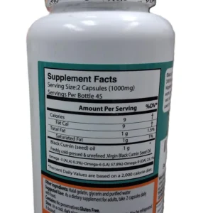 Black Seed Oil 90 Softgels Capsules 1000 mg - EXP 2028 14 Black Seed Oil 90 Softgels Capsules 1000 mg - EXP 2028 - Image 7