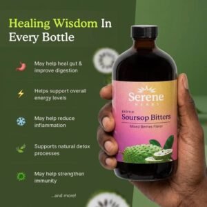 Alternative view of Serene Soursop Bitters Mixed Berries Flavor 16oz - Wholesale